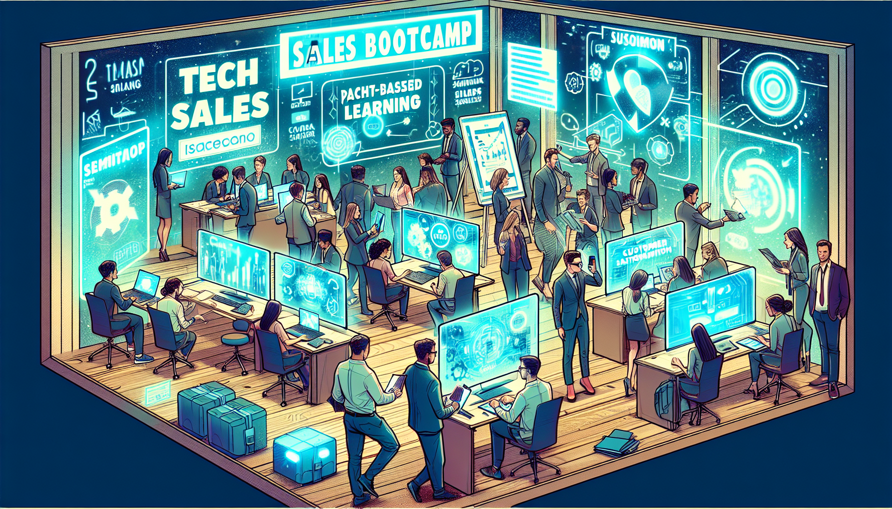 Hands-on project-based learning in tech sales bootcamp